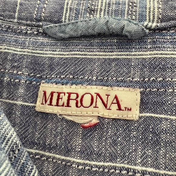 Merona Light Blue Striped Tunic Top - Picture 2 of 4